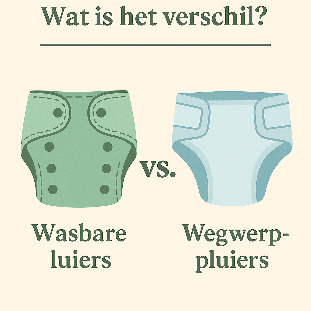 Wasbare luiers vs. wegwerpluiers: Wat is het verschil?